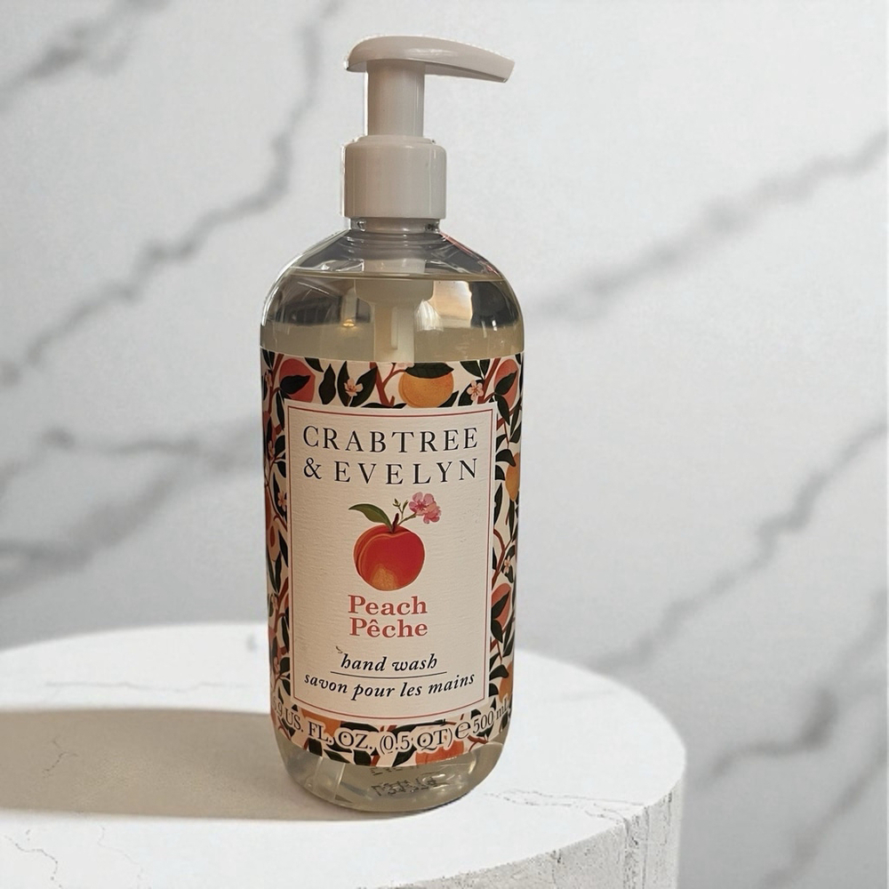 Crabtree & Evelyn Peach Hand Wash 16.9 fl oz RARE - BRAND NEW